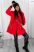 Arbusto Ferrari piros trendi női steppelt kabát 